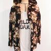 Flower Print Hooded Jacket